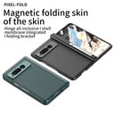 For Google Pixel 9 Pro Fold Integrated Fold Hinge Leather Phone Case with Stand