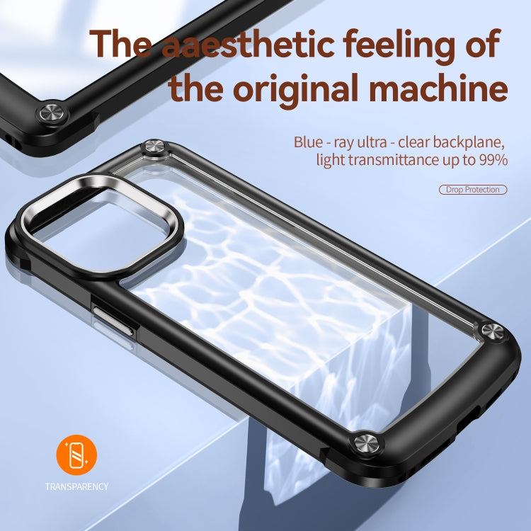 For iPhone 15 Pro TPU + PC Lens Protection Phone Case