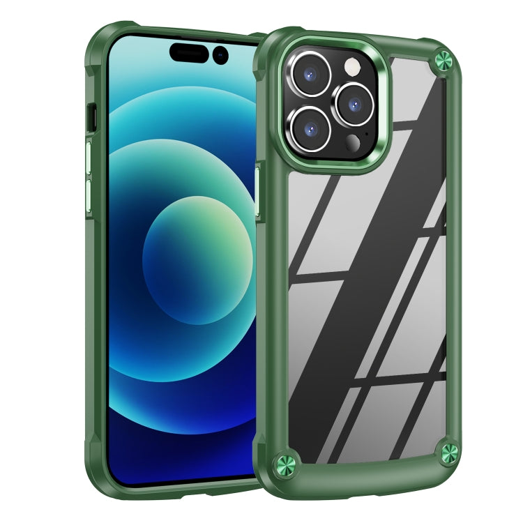 For iPhone 15 Pro TPU + PC Lens Protection Phone Case