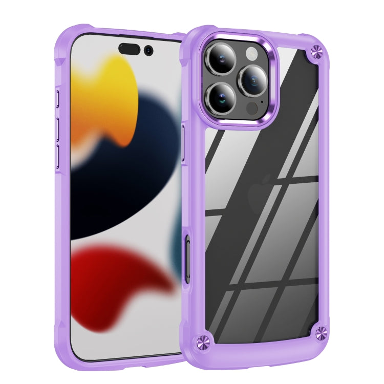 For iPhone 15 Pro TPU + PC Lens Protection Phone Case