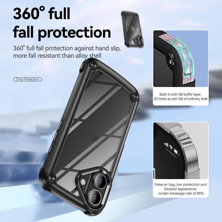 For iPhone 16 Pro Max TPU + PC Lens Protection Phone Case