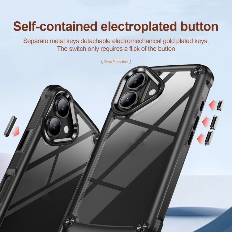 For iPhone 16 Pro Max TPU + PC Lens Protection Phone Case