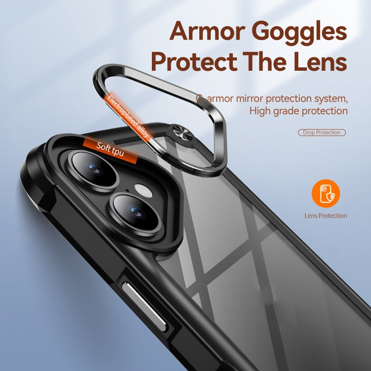 For iPhone 16 Pro Max TPU + PC Lens Protection Phone Case