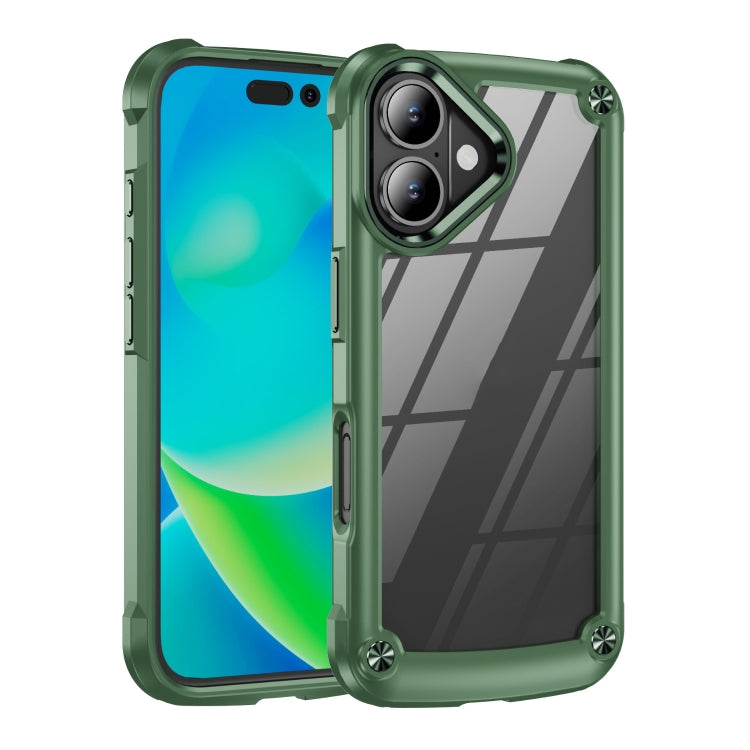 For iPhone 16 Pro Max TPU + PC Lens Protection Phone Case