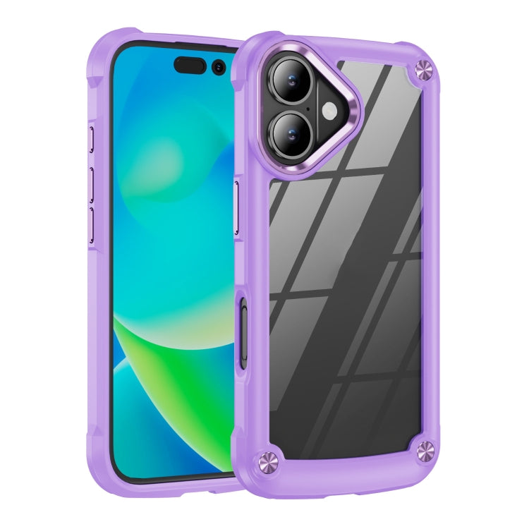 For iPhone 16 Pro Max TPU + PC Lens Protection Phone Case