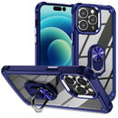 For iPhone 15 Pro Max TPU + PC Lens Protection Phone Case with Ring Holder Stand