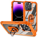 For iPhone 15 Pro TPU + PC Lens Protection Phone Case with Ring Holder Stand