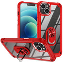For iPhone 15 Pro TPU + PC Lens Protection Phone Case with Ring Holder Stand