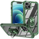 For iPhone 15 Pro TPU + PC Lens Protection Phone Case with Ring Holder Stand