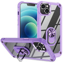 For iPhone 15 Pro TPU + PC Lens Protection Phone Case with Ring Holder Stand