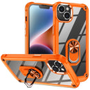 For iPhone 15 Pro TPU + PC Lens Protection Phone Case with Ring Holder Stand
