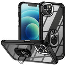 For iPhone 15 Pro TPU + PC Lens Protection Phone Case with Ring Holder Stand