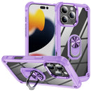 For iPhone 15 Pro Max TPU + PC Lens Protection Phone Case with Ring Holder Stand