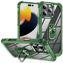 For iPhone 15 Pro TPU + PC Lens Protection Phone Case with Ring Holder Stand