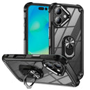 For iPhone 15 Pro TPU + PC Lens Protection Phone Case with Ring Holder Stand