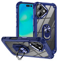 For iPhone 16 Plus TPU + PC Lens Protection Phone Case with Ring Holder