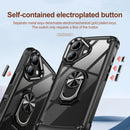 For iPhone 15 Pro Max TPU + PC Lens Protection Phone Case with Ring Holder Stand