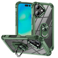 For iPhone 16 TPU + PC Lens Protection Phone Case with Ring Holder Stand