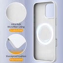 For iPhone 16 Pro Max Shockproof Silicone Magsafe Phone Case