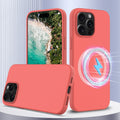 For iPhone 16 Pro Shockproof Silicone Magsafe Phone Case