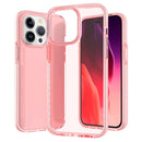 For iPhone 15 Plus Two-colour Shockproof High Transparency TPU Phone Case