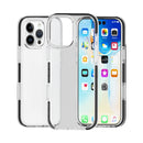 For iPhone 15 Plus Two-colour Shockproof High Transparency TPU Phone Case