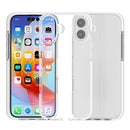 For iPhone 15 Plus Two-colour Shockproof High Transparency TPU Phone Case