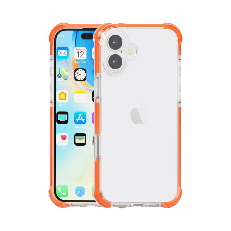 For iPhone 16 Four-corner Shockproof TPU + Acrylic Phone Case