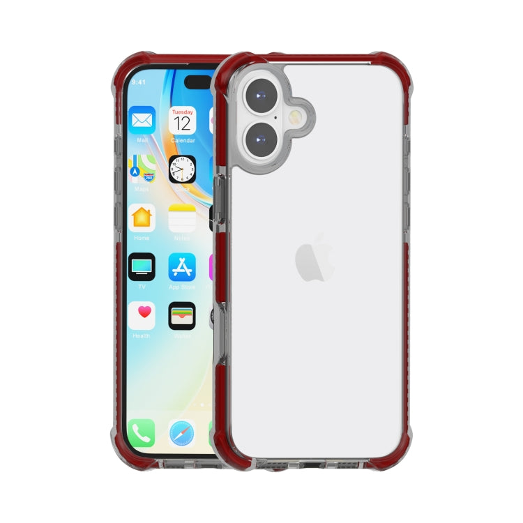 For iPhone 16 Four-corner Shockproof TPU + Acrylic Phone Case