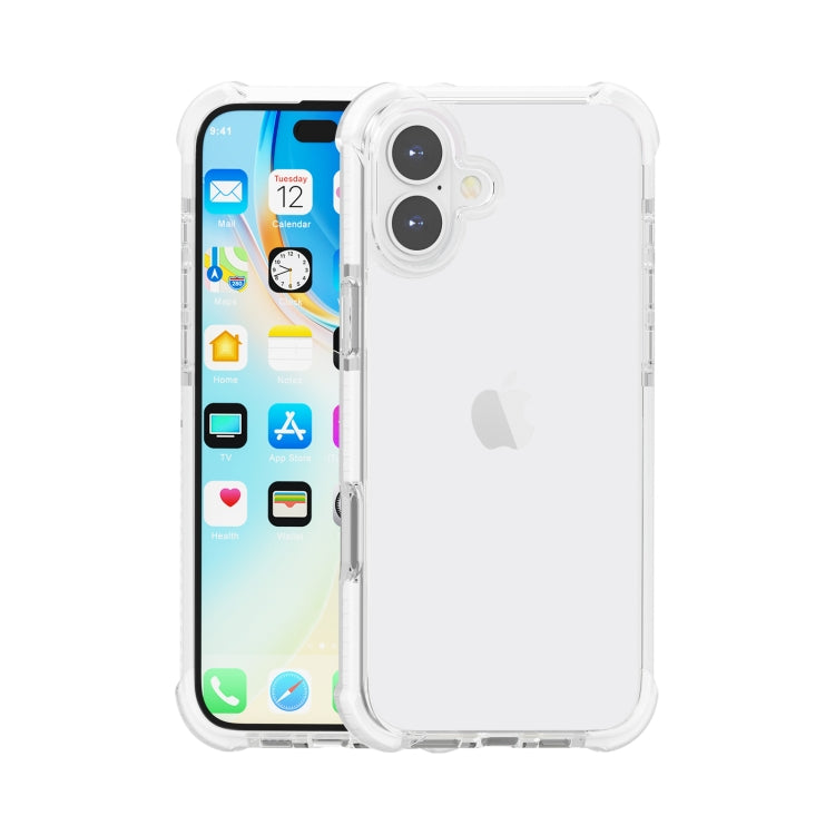 For iPhone 16 Four-corner Shockproof TPU + Acrylic Phone Case