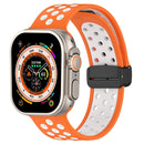 For Apple Watch Series 1-10 Magnetic Buckle Silicone Watch Band