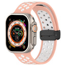 For Apple Watch Series 1-10 Magnetic Buckle Silicone Watch Band