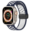 For Apple Watch Series 1-10 Magnetic Buckle Silicone Watch Band