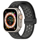 For Apple Watch Series 1-10 Magnetic Buckle Silicone Watch Band