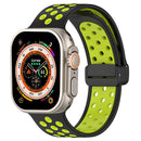For Apple Watch Series 1-10 Magnetic Buckle Silicone Watch Band