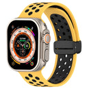 For Apple Watch Series 1-10 Magnetic Buckle Silicone Watch Band