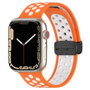 For Apple Watch Series 1-10 Magnetic Buckle Silicone Watch Band