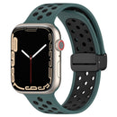 For Apple Watch Series 1-10 Magnetic Buckle Silicone Watch Band