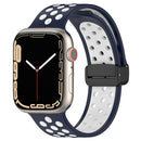 For Apple Watch Series 1-10 Magnetic Buckle Silicone Watch Band