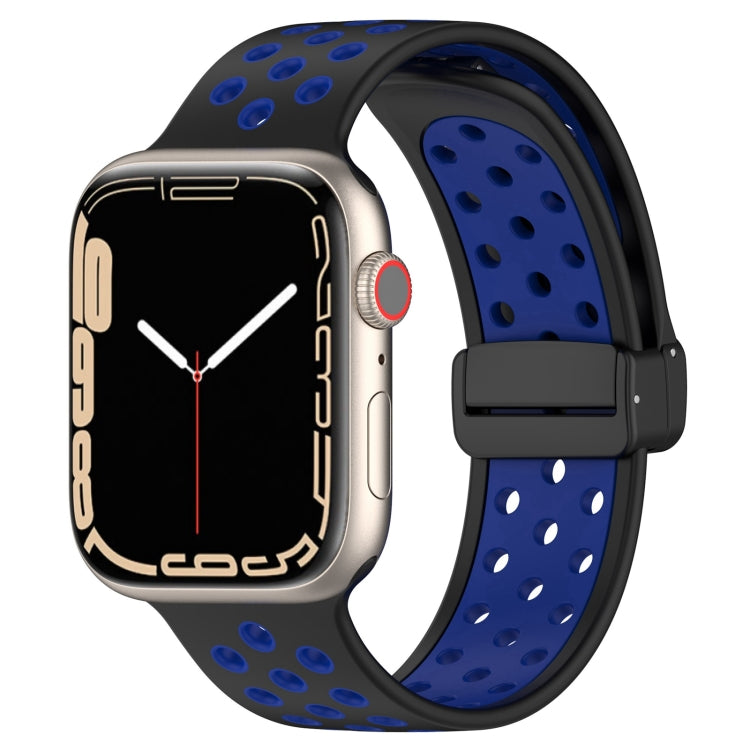 For Apple Watch Series 1-10 Magnetic Buckle Silicone Watch Band