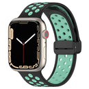 For Apple Watch Series 1-10 Magnetic Buckle Silicone Watch Band