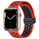 For Apple Watch Series 1-10 Magnetic Buckle Silicone Watch Band