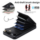 Rhombic Texture Card Bag Phone Case with Long Lanyard, For iPhone 14 Pro Max, For iPhone 13 Pro Max, For iPhone 13 Pro
