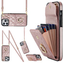 Rhombic Texture Card Bag Phone Case with Long Lanyard, For iPhone 14 Pro Max, For iPhone 13 Pro Max, For iPhone 13 Pro