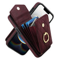 Rhombic Texture Card Bag Phone Case with Long Lanyard, For iPhone 17e / 16e, For iPhone 17 Pro Max, For iPhone 17 Pro