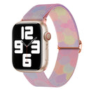 For Apple Watch Series 1-10 Painted Pattern Nylon Replacement Watch Band
