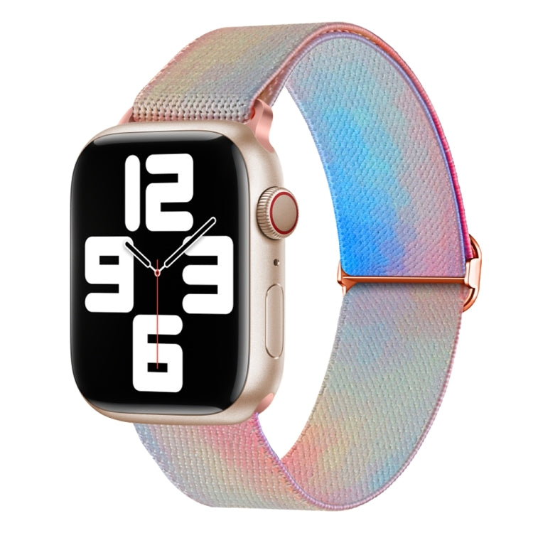 For Apple Watch Series 1-10 Painted Pattern Nylon Replacement Watch Band
