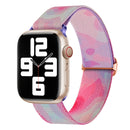 For Apple Watch Series 1-10 Painted Pattern Nylon Replacement Watch Band