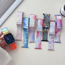 For Apple Watch Series 1-10 Painted Pattern Nylon Replacement Watch Band