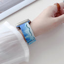 For Apple Watch Series 1-10 Painted Pattern Nylon Replacement Watch Band